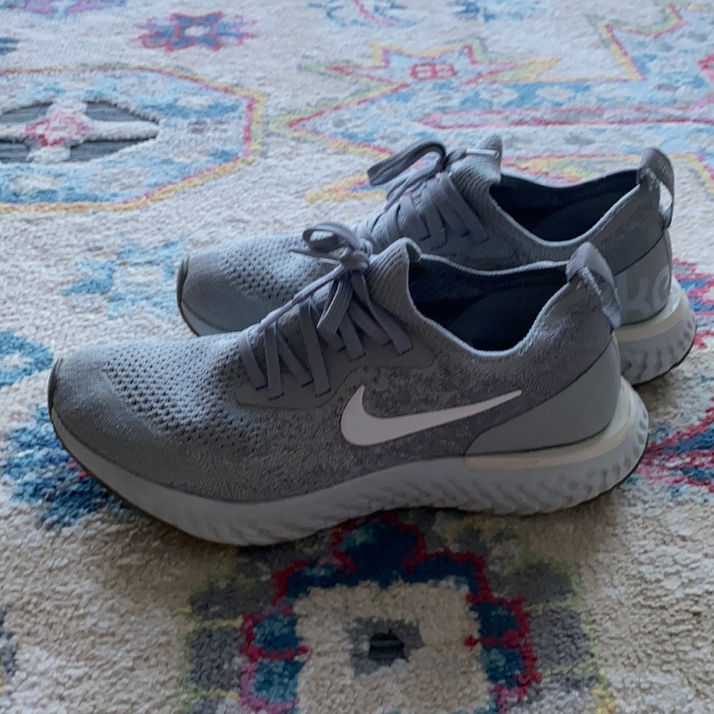 Size 7.5 - Nike Epic React Flyknit Grey Women